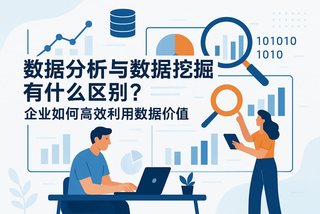 数据分析与数据挖掘有什么区别？企业如何高效利用数据价值