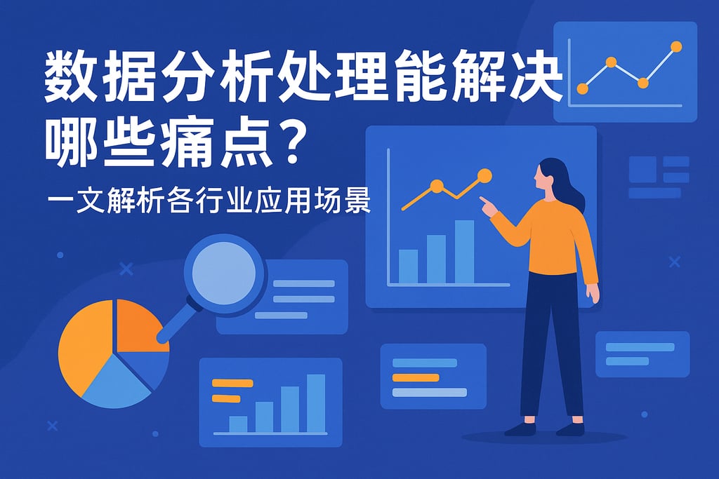 数据分析处理能解决哪些痛点？一文解析各行业应用场景