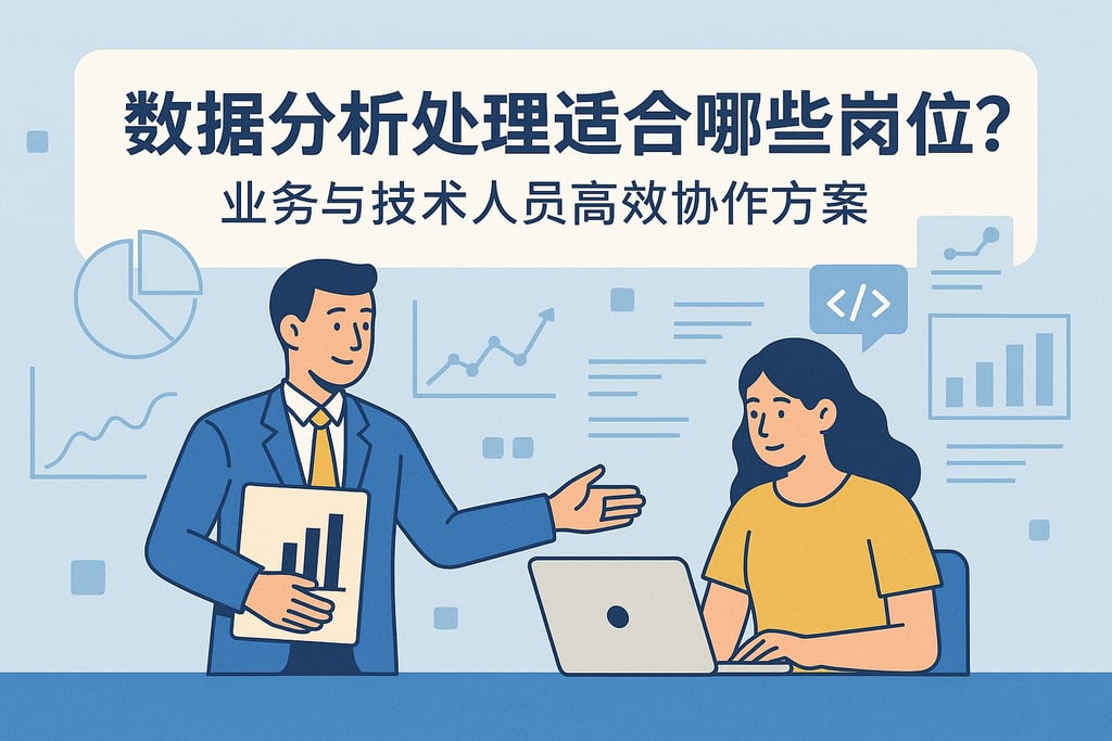 数据分析处理适合哪些岗位？业务与技术人员高效协作方案