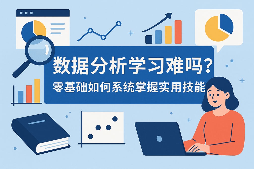 数据分析学习难吗？零基础如何系统掌握实用技能