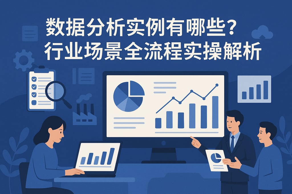 数据分析实例有哪些？行业场景全流程实操解析
