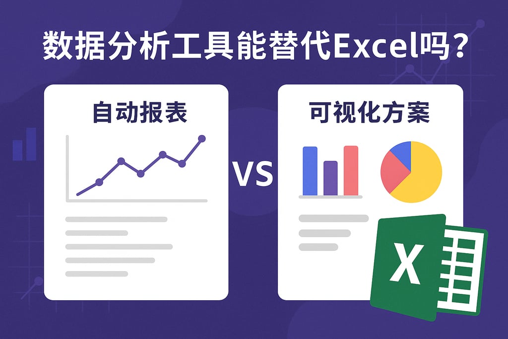 数据分析工具能替代Excel吗？自动报表与可视化方案对比