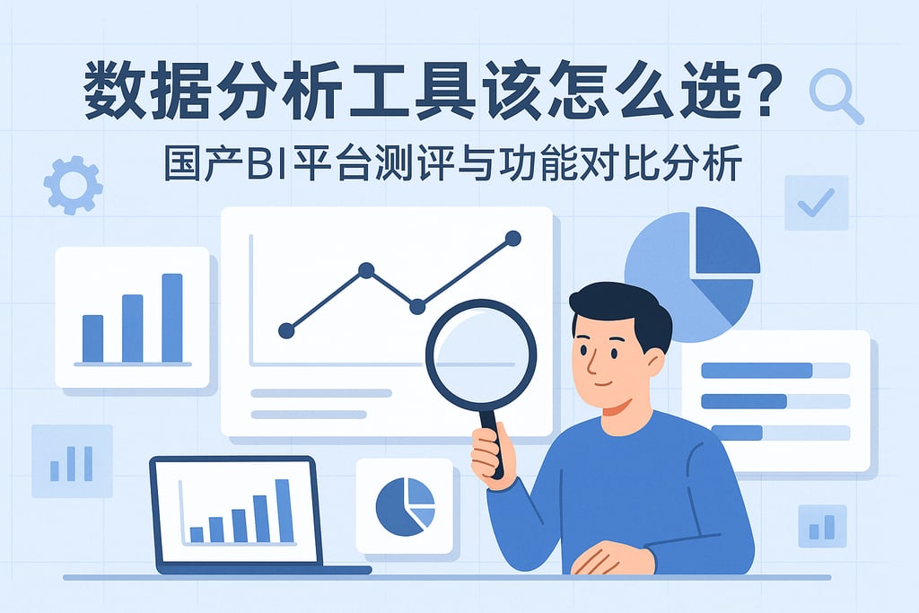数据分析工具该怎么选？国产BI平台测评与功能对比分析
