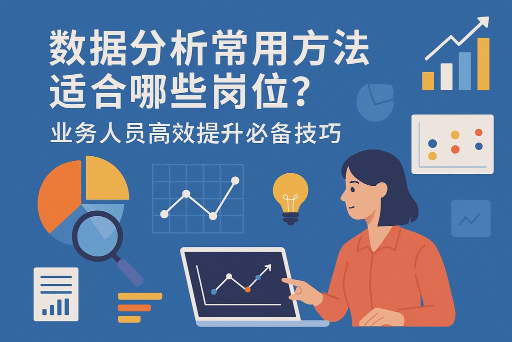 数据分析常用方法适合哪些岗位？业务人员高效提升必备技巧