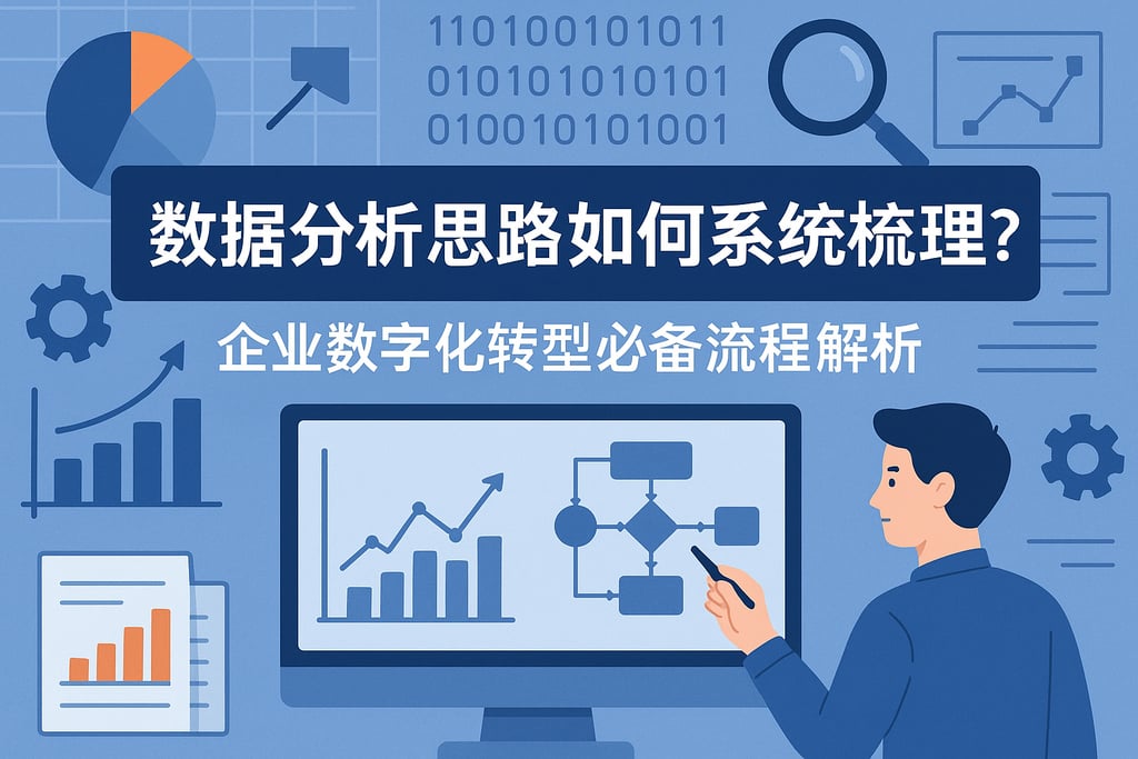 数据分析思路如何系统梳理？企业数字化转型必备流程解析
