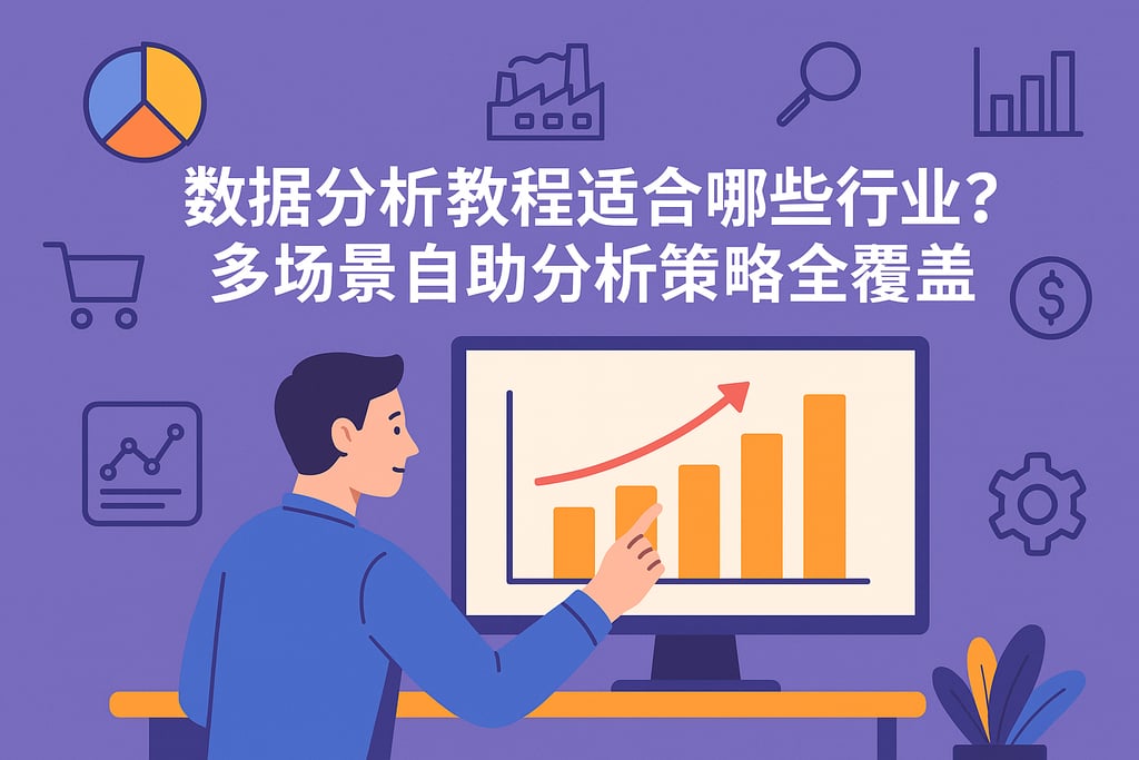 数据分析教程适合哪些行业？多场景自助分析策略全覆盖