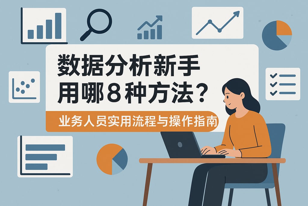 数据分析新手用哪8种方法？业务人员实用流程与操作指南