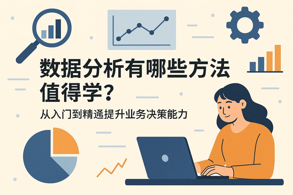 数据分析有哪些方法值得学？从入门到精通提升业务决策能力