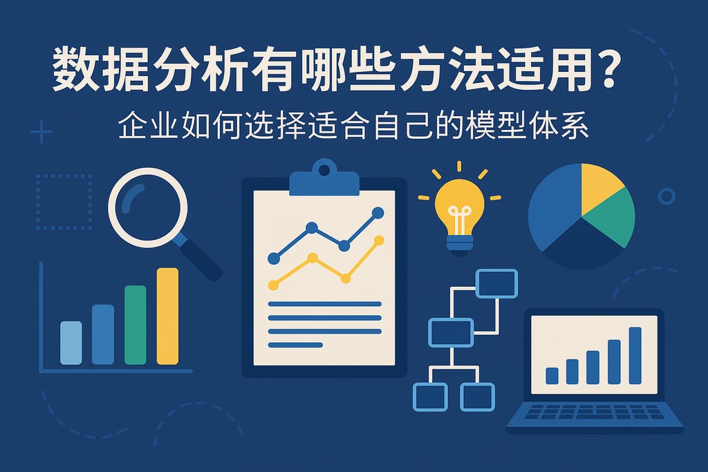 数据分析有哪些方法适用？企业如何选择适合自己的模型体系