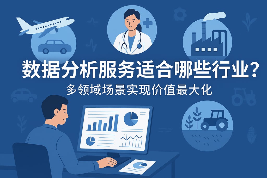 数据分析服务适合哪些行业？多领域场景实现价值最大化