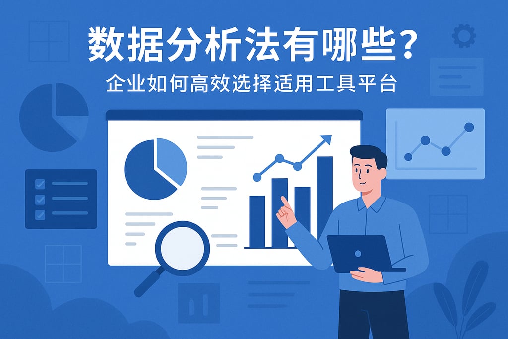 数据分析法有哪些？企业如何高效选择适用工具平台