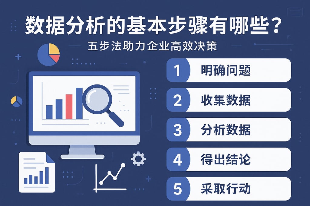 数据分析的基本步骤有哪些？五步法助力企业高效决策
