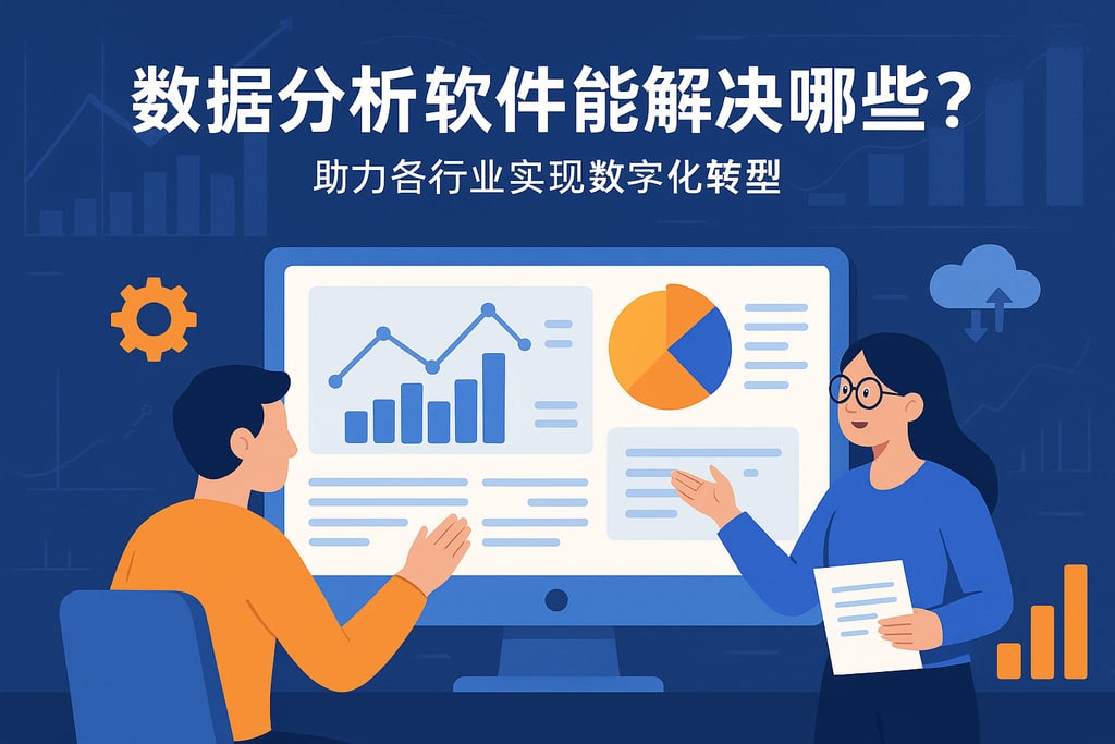 数据分析的软件能解决哪些难题？助力各行业实现数字化转型
