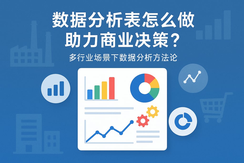 数据分析表怎么做助力商业决策？多行业场景下数据分析方法论