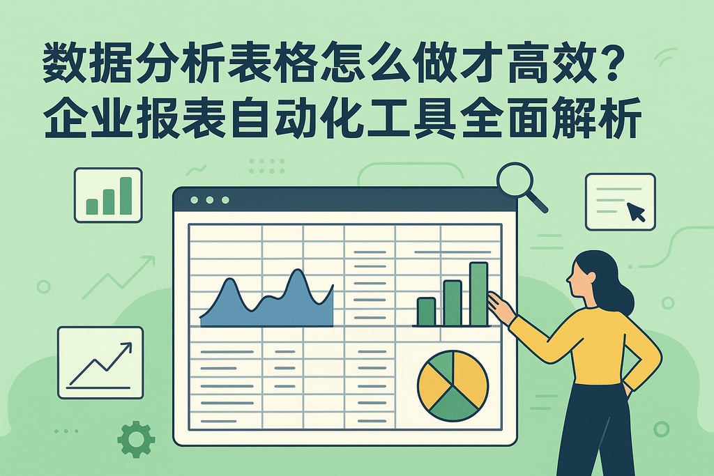 数据分析表格怎么做才高效？企业报表自动化工具全面解析