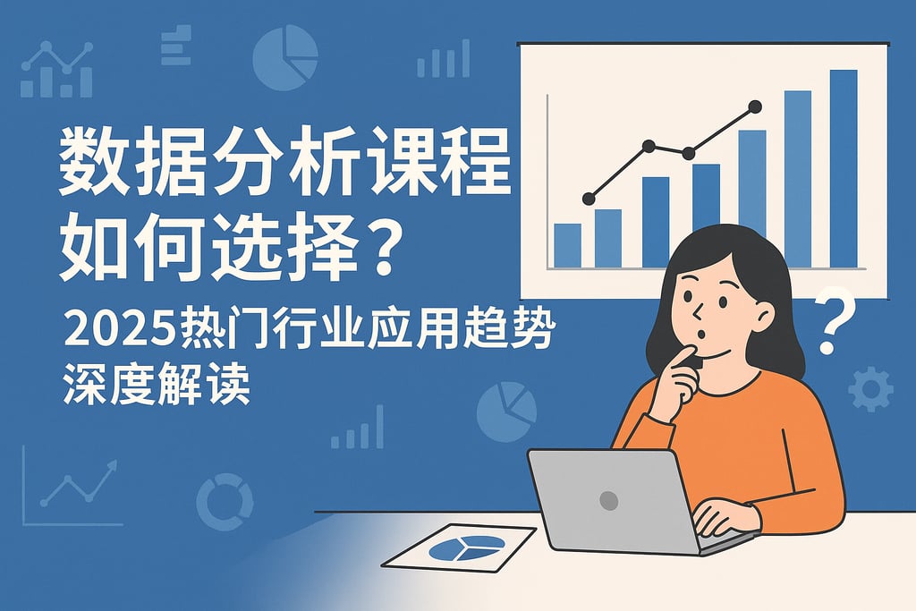 数据分析课程如何选择？2025热门行业应用趋势深度解读