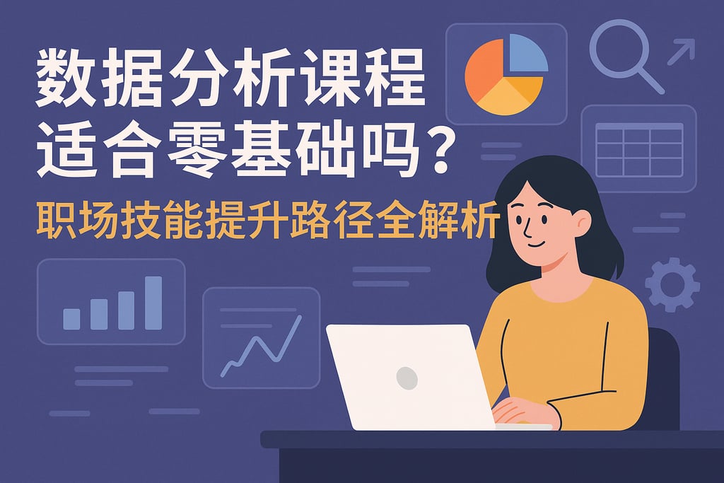 数据分析课程适合零基础吗？职场技能提升路径全解析