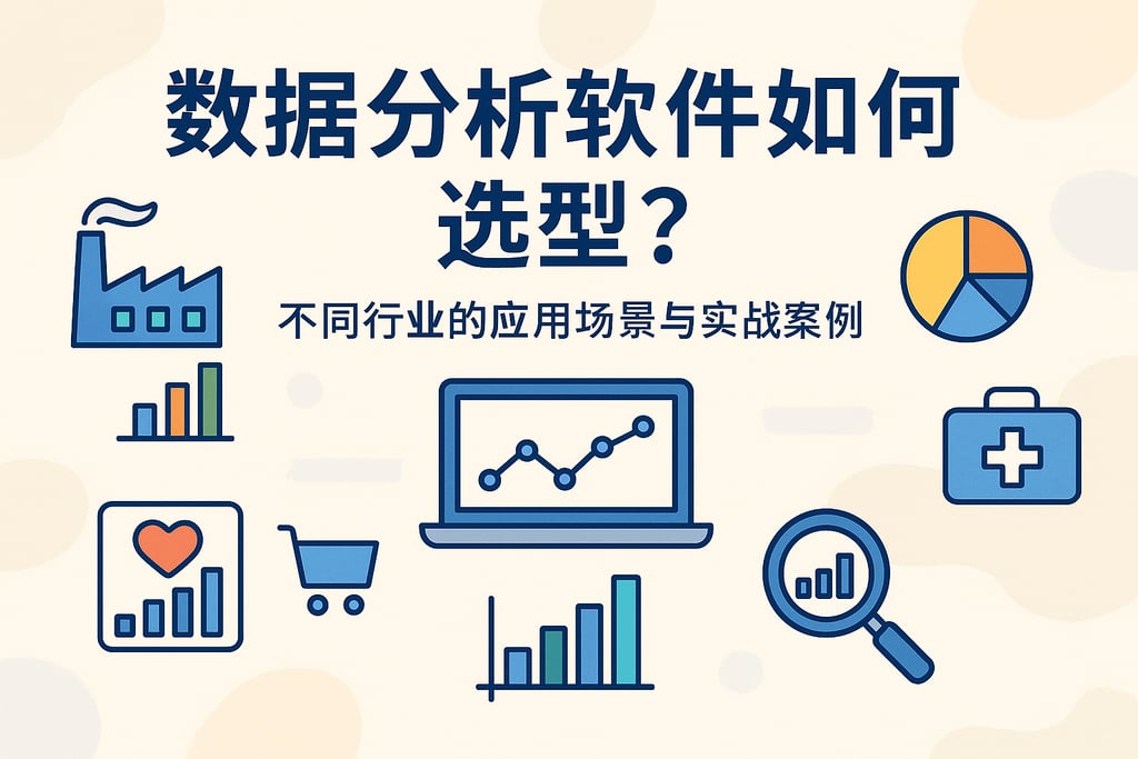 数据分析软件如何选型？不同行业的应用场景与实战案例