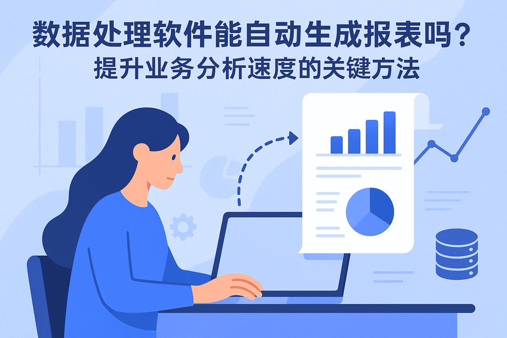 数据处理的软件能自动生成报表吗？提升业务分析速度的关键方法