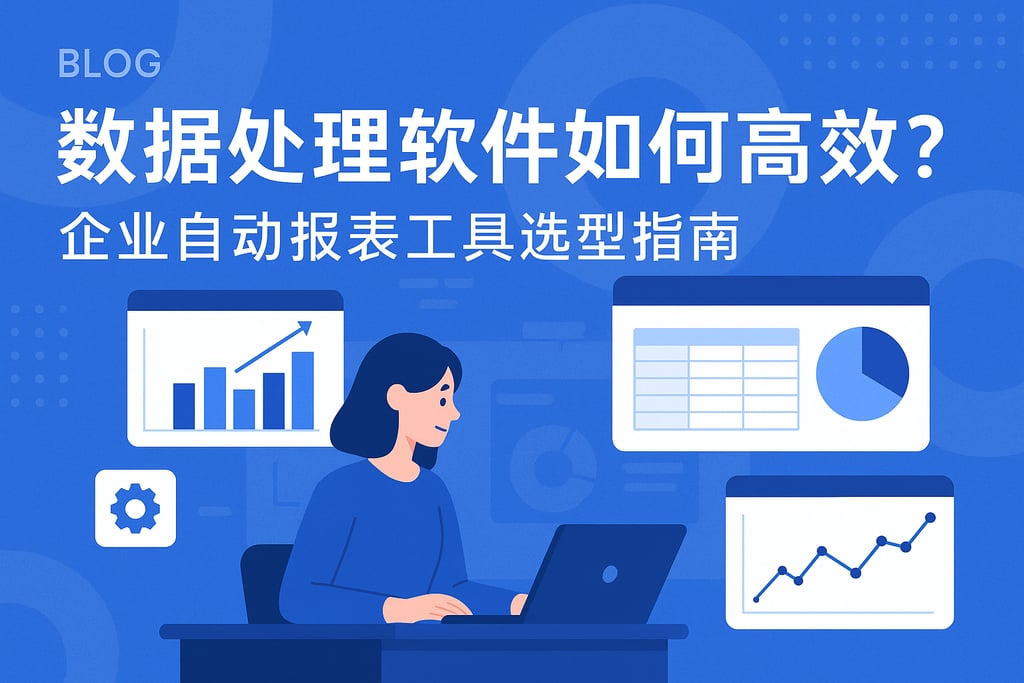 数据处理软件如何高效？企业自动报表工具选型指南
