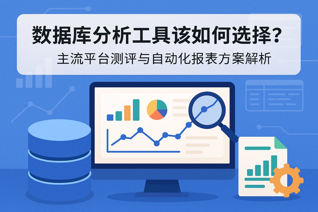 数据库分析工具该如何选择？主流平台测评与自动化报表方案解析