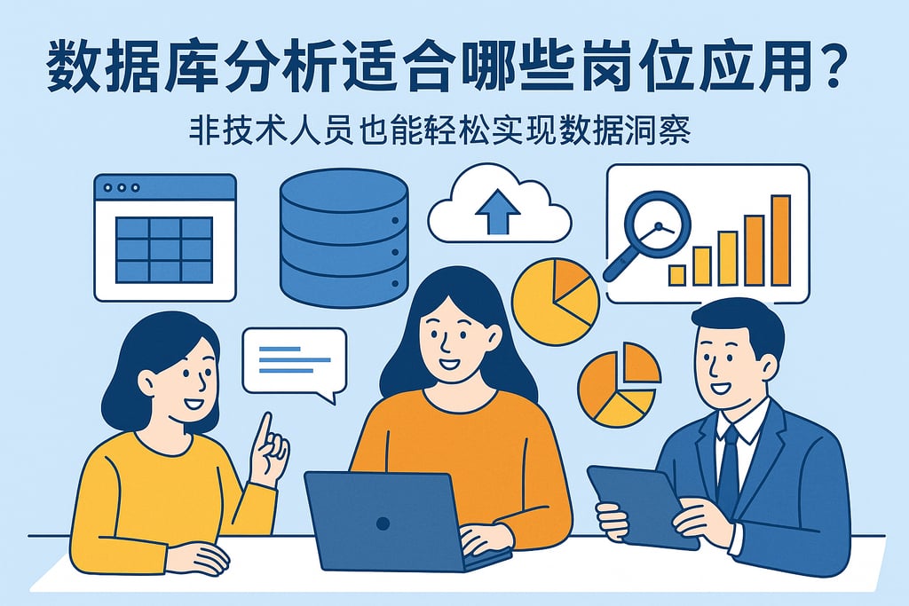 数据库分析适合哪些岗位应用？非技术人员也能轻松实现数据洞察