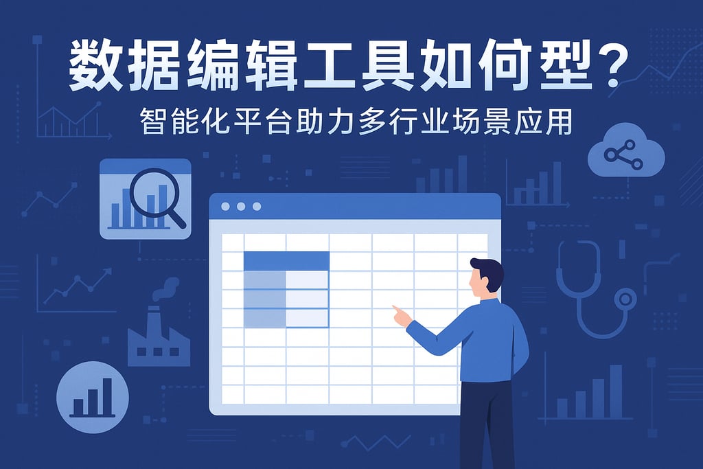 数据编辑工具如何选型？智能化平台助力多行业场景应用