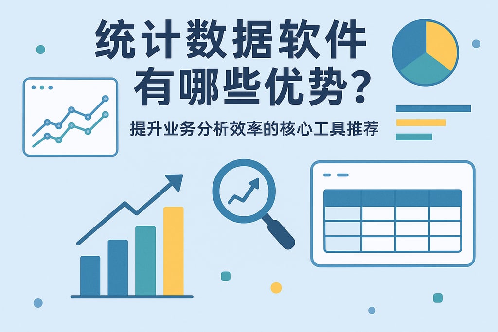 统计数据的软件有哪些优势？提升业务分析效率的核心工具推荐