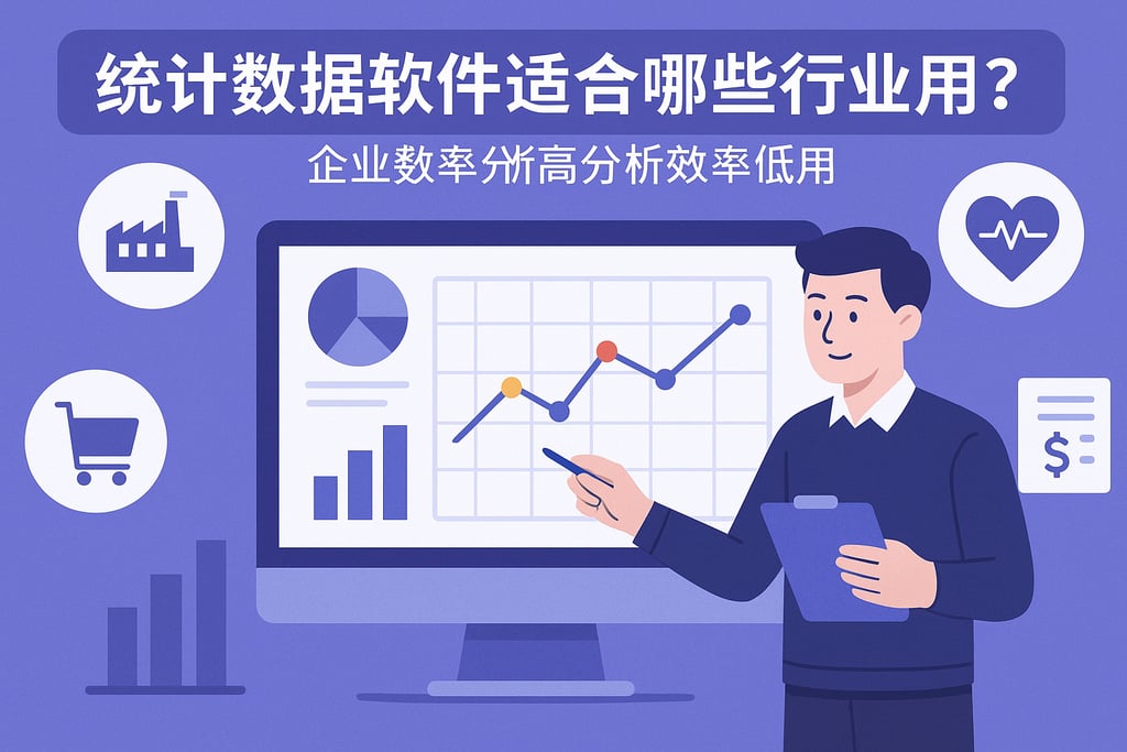 统计数据软件适合哪些行业？企业数据分析效率如何提升