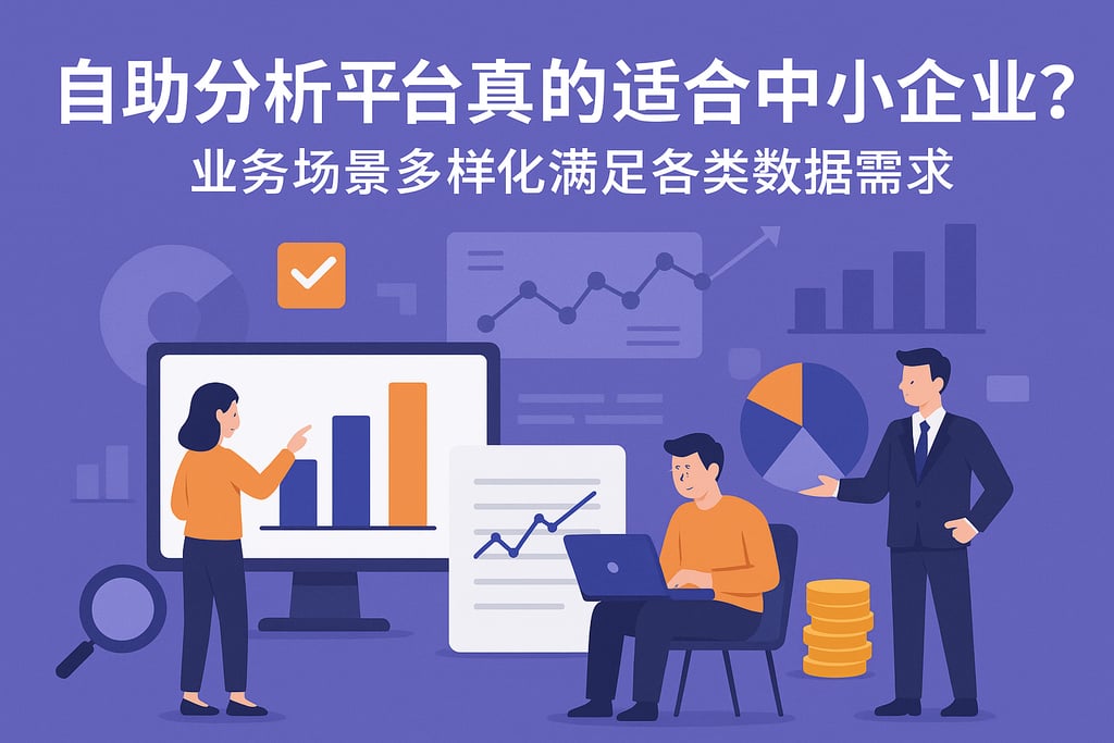 自助分析平台真的适合中小企业吗？业务场景多样化满足各类数据需求