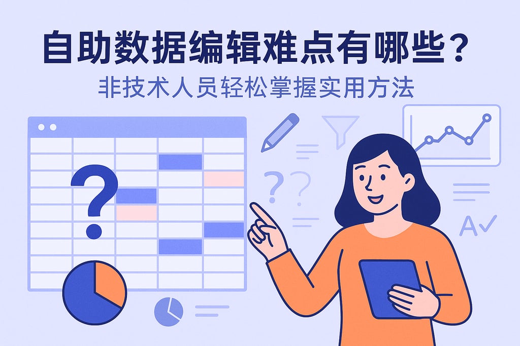 自助数据编辑难点有哪些？非技术人员轻松掌握实用方法