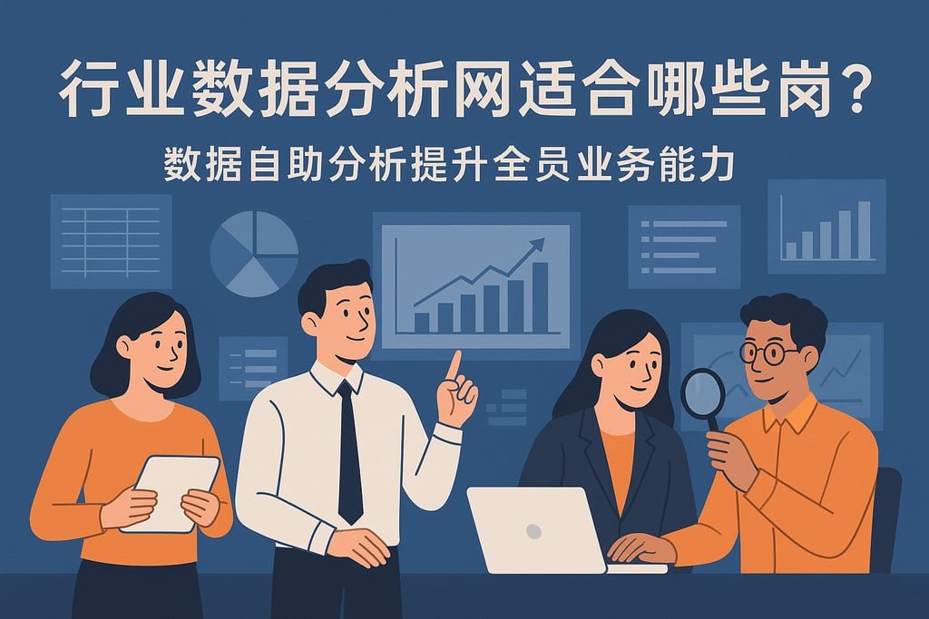 行业数据分析网适合哪些岗位？数据自助分析提升全员业务能力