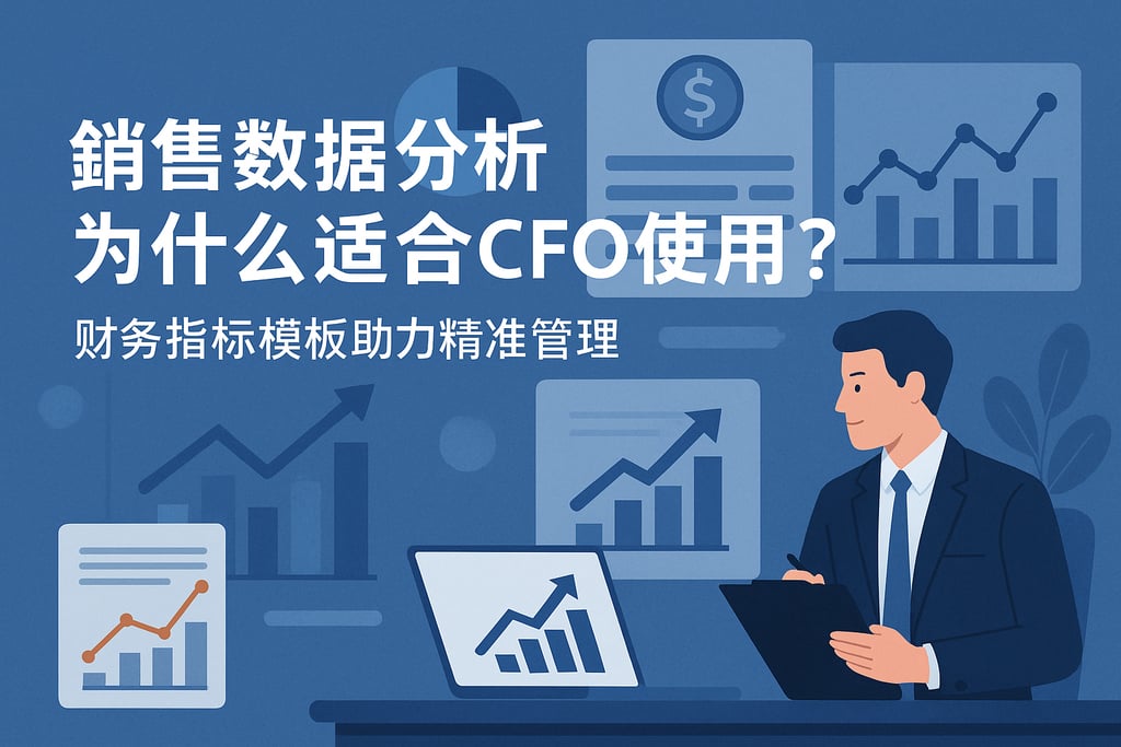 销售数据分析为什么适合CFO使用？财务指标模板助力精准管理
