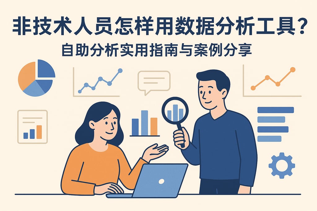 非技术人员怎样用数据分析工具？自助分析实用指南与案例分享