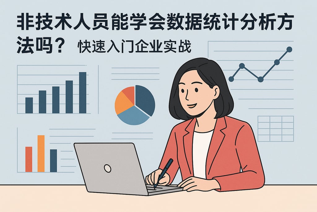 非技术人员能学会数据统计分析方法吗？快速入门企业实战