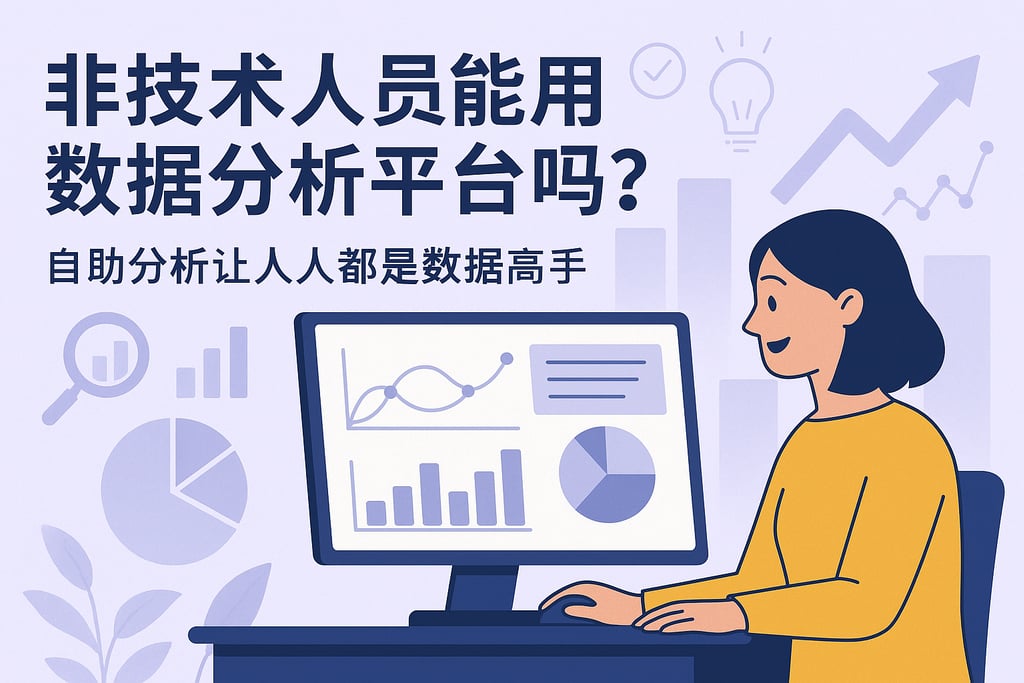 非技术人员能用数据分析平台吗？自助分析让人人都是数据高手