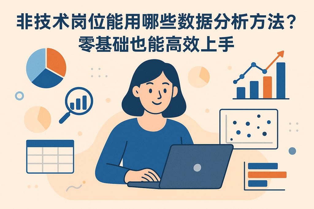 非技术岗位能用哪些数据分析方法？零基础也能高效上手
