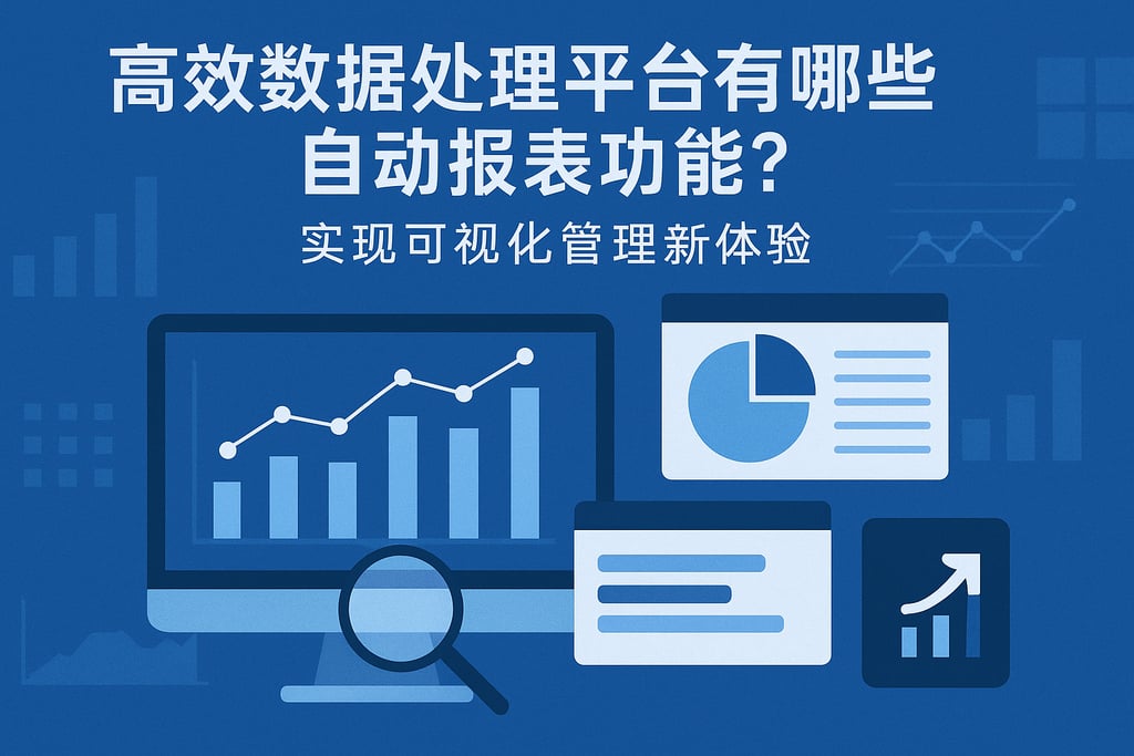 高效数据处理平台有哪些自动报表功能？实现可视化管理新体验