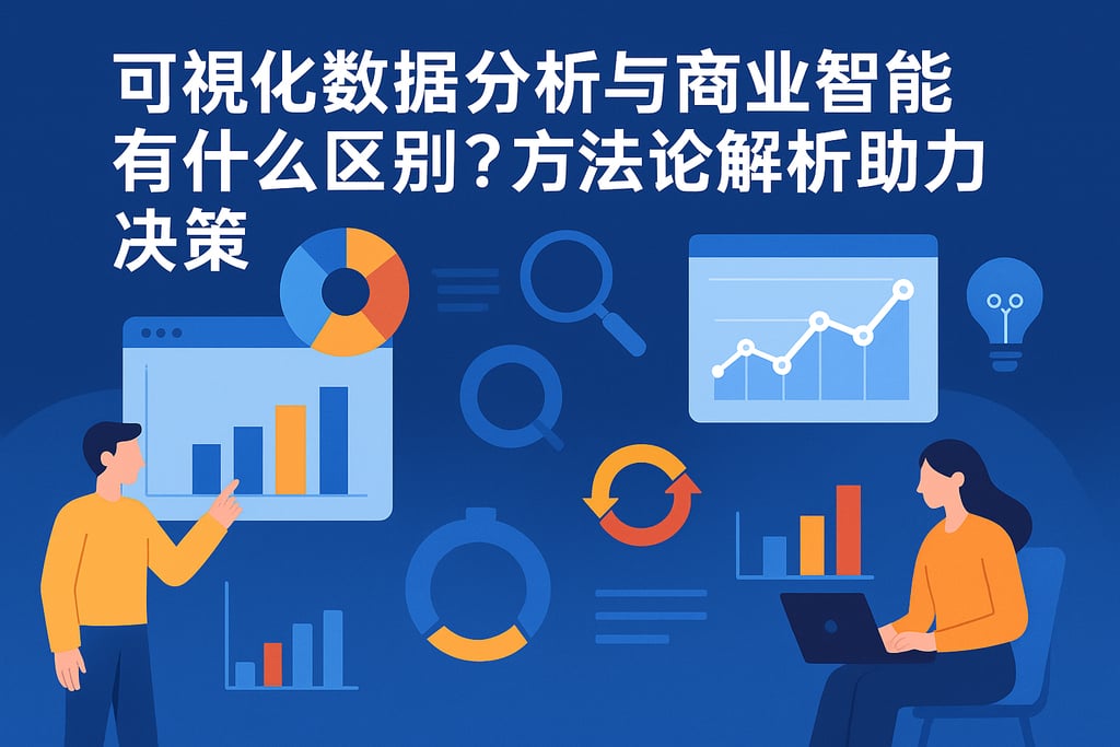 可视化数据分析与商业智能有什么区别？方法论解析助力决策