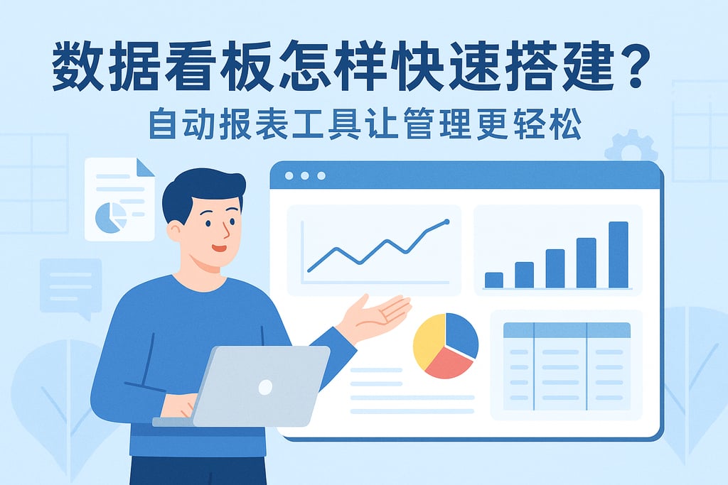 数据看板怎样快速搭建？自动报表工具让管理更轻松