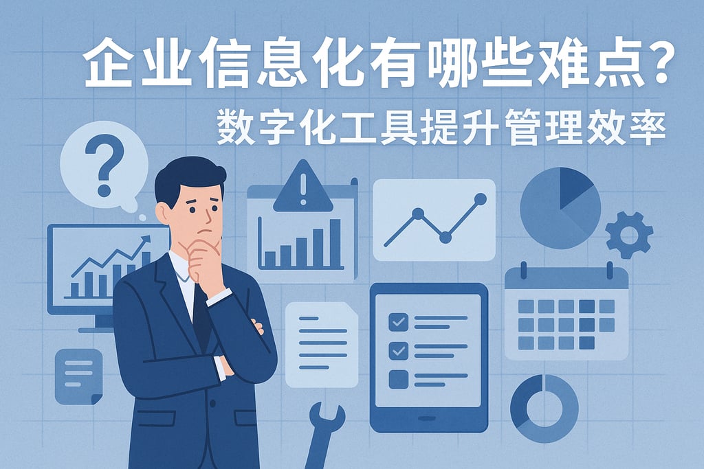 企业信息化有哪些难点？数字化工具提升管理效率