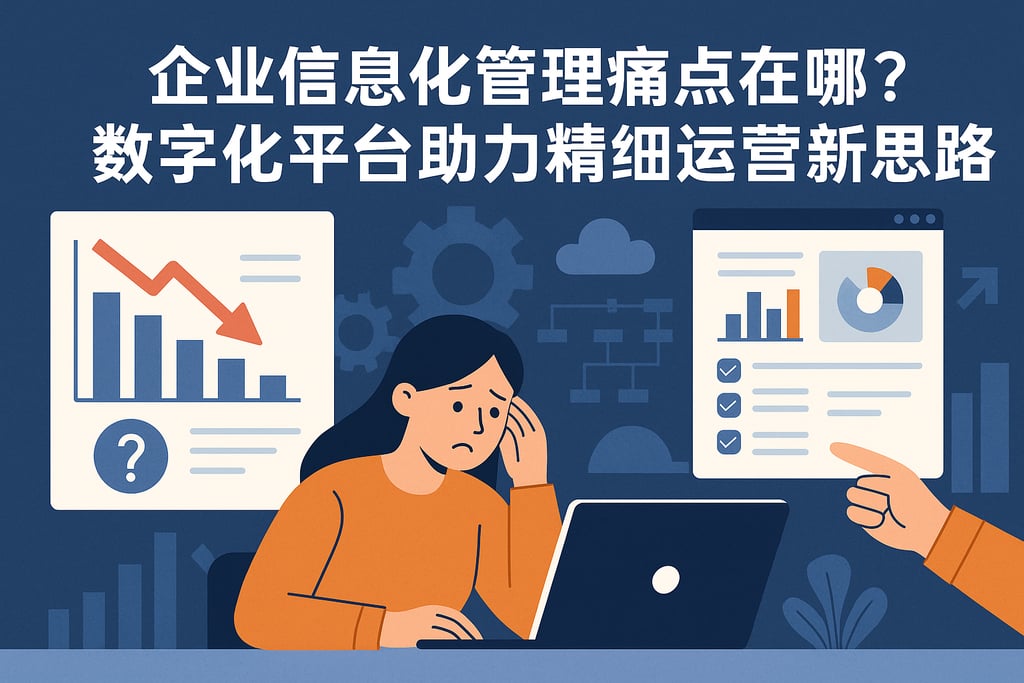 企业信息化管理痛点在哪？数字化平台助力精细运营新思路