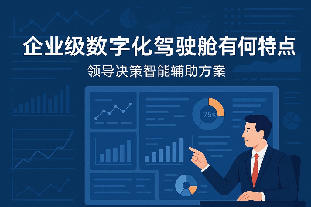企业级数字化驾驶舱有何特点？领导决策智能辅助方案