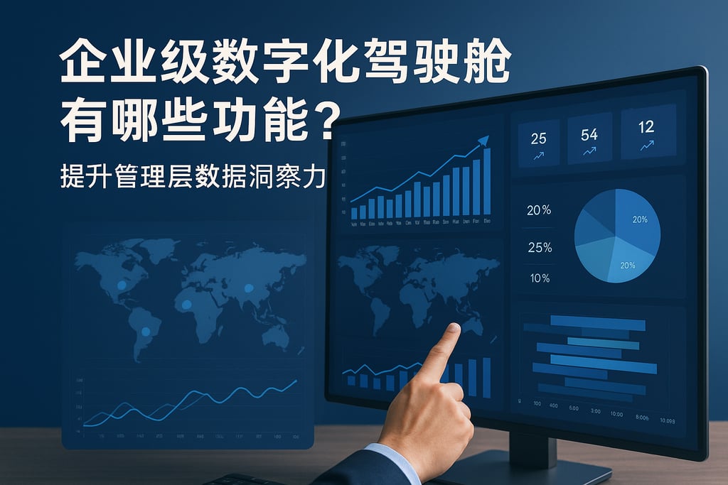 企业级数字化驾驶舱有哪些功能？提升管理层数据洞察力