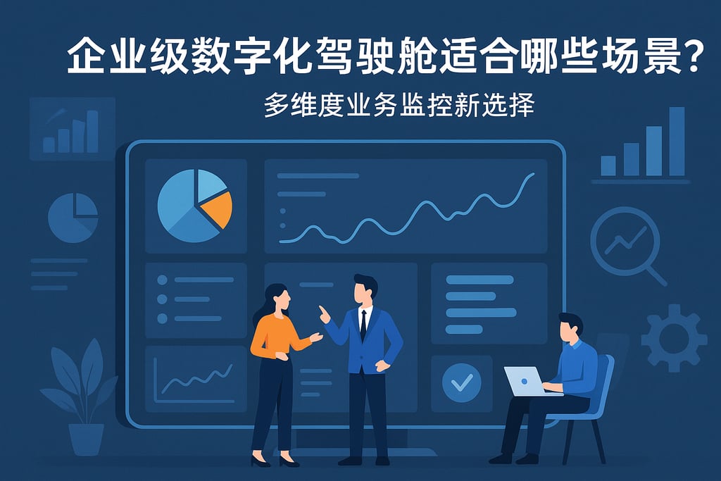 企业级数字化驾驶舱适合哪些场景？多维度业务监控新选择