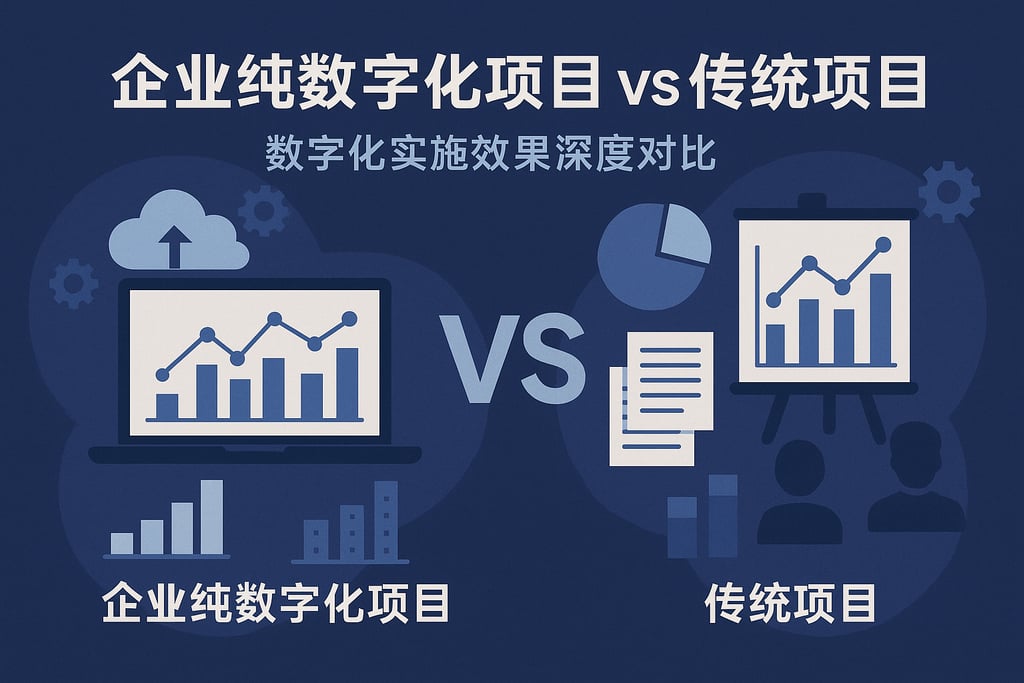 企业纯数字化项目vs传统项目？数字化实施效果深度对比