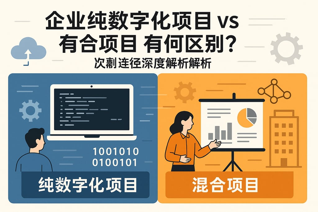 企业纯数字化项目vs混合项目有何区别？转型路径深度解析