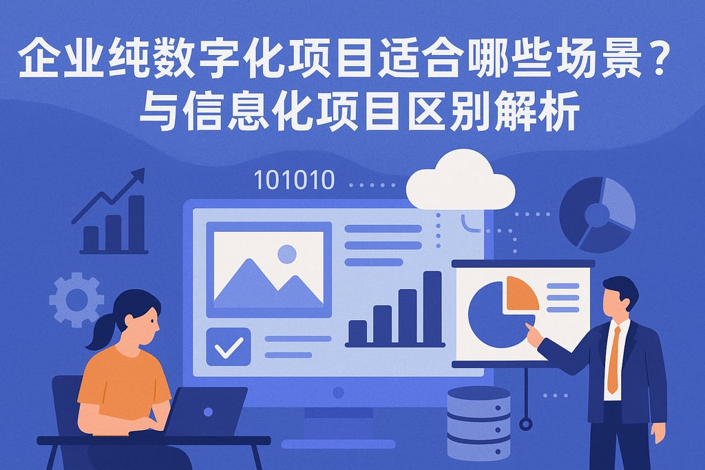 企业纯数字化项目适合哪些场景？与信息化项目区别解析