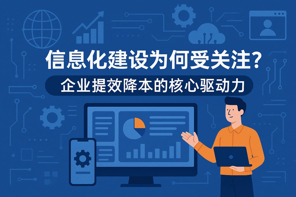 信息化建设为何受关注？企业提效降本的核心驱动力
