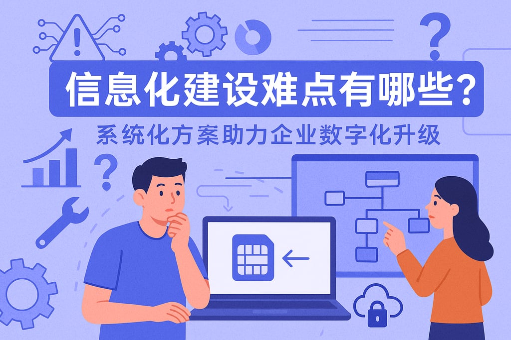 信息化建设难点有哪些？系统化方案助力企业数字化升级